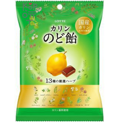 Lotte Throat candy bag - Леденцы фруктовые ассорти (айва и экстракт 13 трав) 102гр.