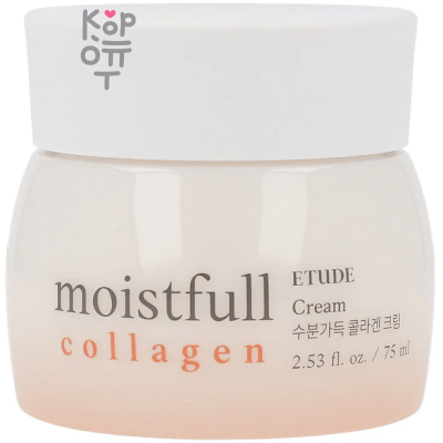 Etude House Moistfull Collagen Cream - Омолаживающий крем для лица с Коллагеном 75гр.