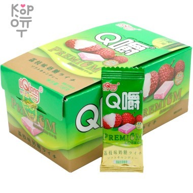 Ириска мягкая Q Chew Premium со вкусом Личи 168гр. — Корейские товары для всей семьи(КорОпт)