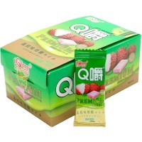 Ириска мягкая Q Chew Premium со вкусом Личи 168гр.
