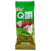 Ириска мягкая Q Chew Premium со вкусом Личи 168гр.