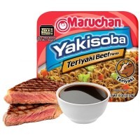 Maruchan Yakisoba Teriyaki Beef Flavor - Лапша быстрого приготовления с говядиной в соусе терияки, 112,5гр.