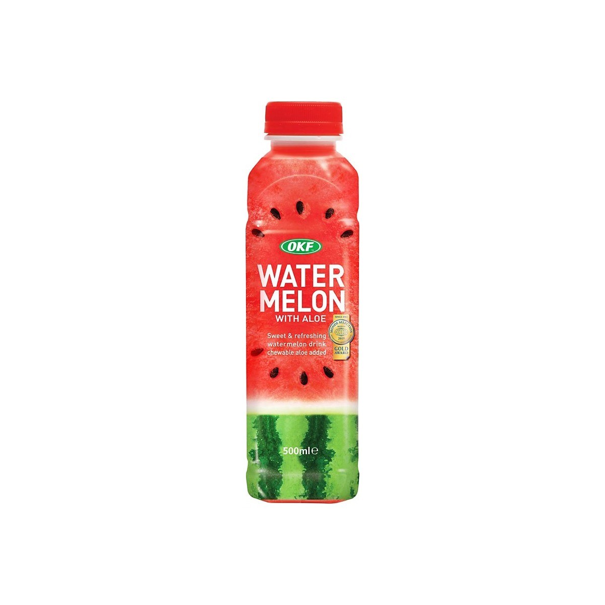OKF Watermelon with Aloe — Фруктовый освежающий напиток арбуз+алоэ, 500 мл
