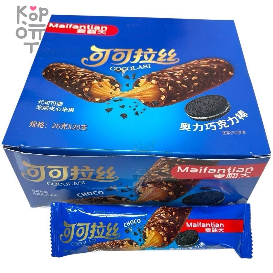 Maifaitian Crisp Cakes - Печенье полное энергии со вкусом Орео, купить с доставкой на дом фото 1 &mdash; Корейские товары для всей семьи(КорОпт)