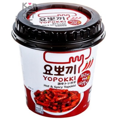 Yopokki Hot and Spicy Toppoki - Рисовые клецки с острым пряным соусом, 120 г