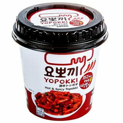 Yopokki Hot and Spicy Toppoki - Рисовые клецки с острым пряным соусом, 120 г