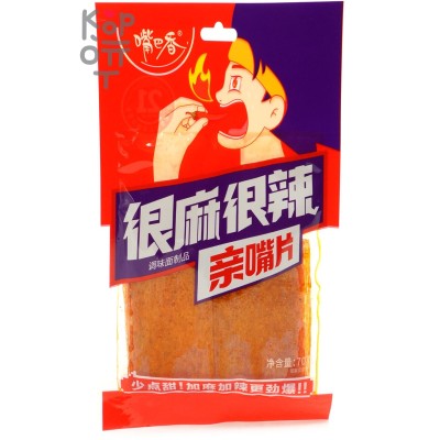 Снэк Kiss Chips - Оцепенеть от пряности, для настоящих Мачо! 70гр.