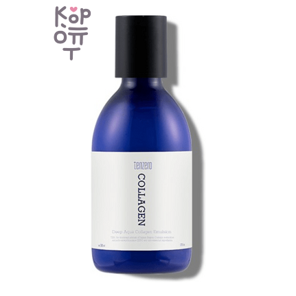 Tenzero Deep Aqua Collagen Emulsion - Увлажняющая эмульсия для лица, шеи и зоны декольте с коллагеном, 200 мл