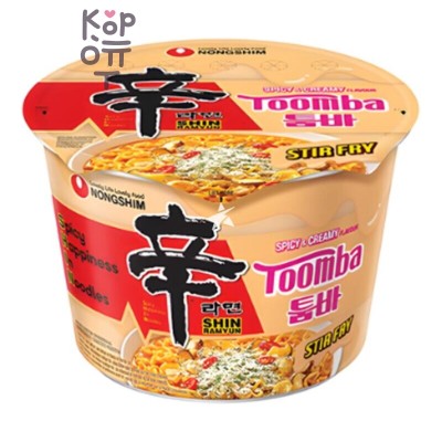 Nongshim Shin Ramyun Stir-Fry Toomba Spicy &amp; Creamy — лапша быстрого приготовления, 113 г