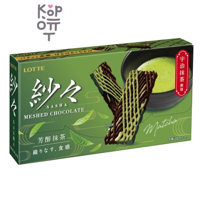 Lotte Sasha Matcha — Шоколад Саша со вкусом матча, 69 г
