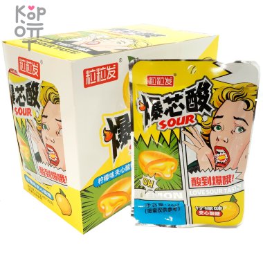 Кислая сэндвич карамель Sour Candy - со вкусом Лимона &mdash; Корейские товары для всей семьи(КорОпт)