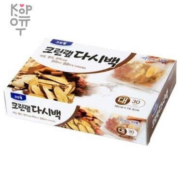 Clean Wrap DASI Bag - Фильтр-пакет для заваривания чая, кофе, специй, трав и настаивания бульонов 16см.*14,5см. 30шт. — Корейские товары для всей семьи(КорОпт)