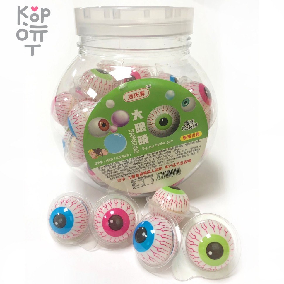 Жевательная резинка глаза Liu Qingkai, 15гр. , купить с доставкой на дом фото 1 — Корейские товары для всей семьи(КорОпт)