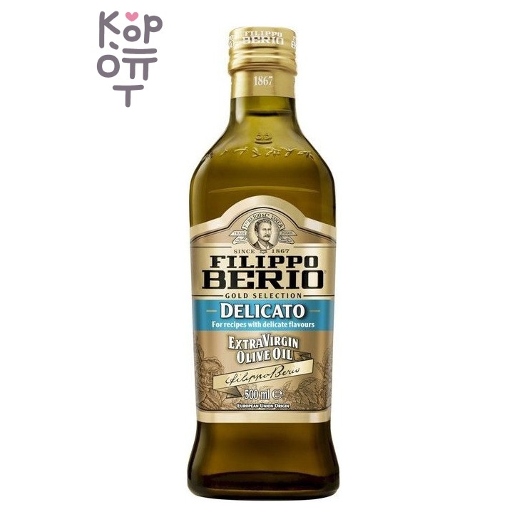 Filippo Berio — Delicato Extra Virgin Olive Oil — Масло оливковое нерафинированное Delicato, 500 мл