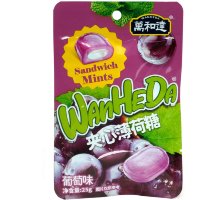 Карамель WanHeDa Sandwich Mints - со вкусом винограда и мятным послевкусием