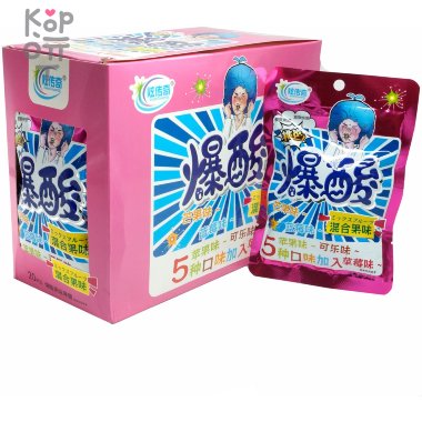 Конфеты Xuan Sour Candy - Взрывоопасная кислота, 5 вкусов, красная — Корейские товары для всей семьи(КорОпт)
