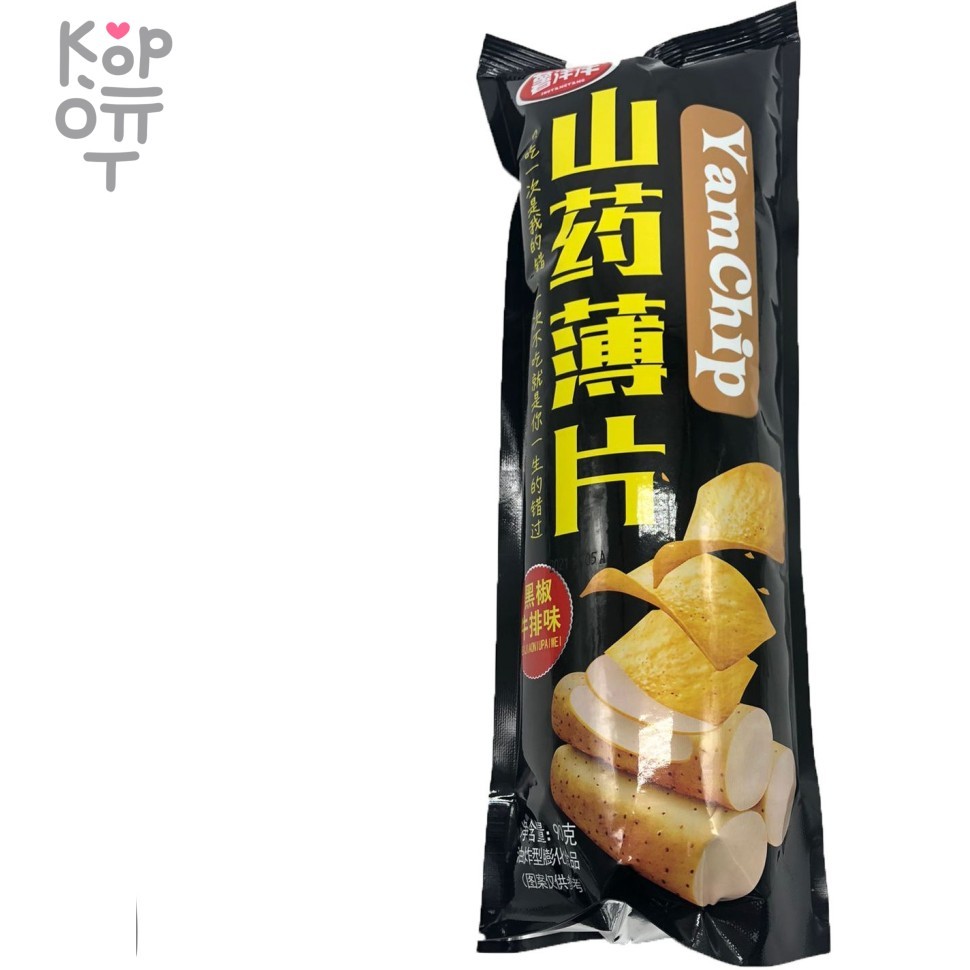 Чипсы YamChip XIANGCONGWEI со вкусом Стейка с черным перцем 90гр., купить с доставкой на дом фото 1 — Корейские товары для всей семьи(КорОпт)