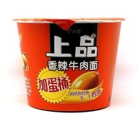 Лапша быстрого приготовления премиум-класса Jiangbing с яйцом и вкусом, 136гр.