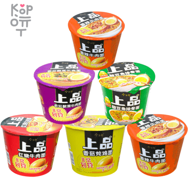 Лапша быстрого приготовления премиум-класса Jiangbing с яйцом и вкусом, 136гр. — Корейские товары для всей семьи(КорОпт)