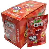 Кислая карамель Dongxu Acid со вкусом Клубники