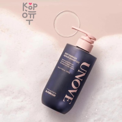 Unove Dr.Forhair Damage Repair Shampoo - Восстанавливающий шампунь с кератином и протеинами 500 мл