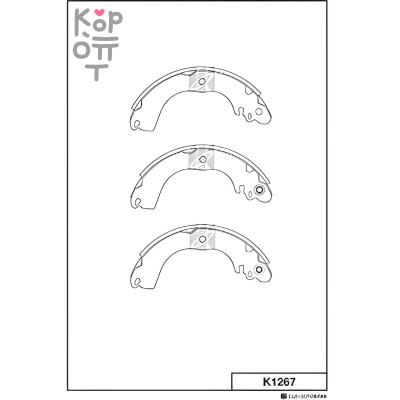 FN-1267 / K1267 / NN2079 / GS-01267 KASHIYAMA - Тормозные колодки