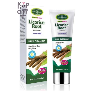 Aichun Beauty Licorice Root Whitening Facial Wash - Противовоспалительная пенка для выравнивания тона с экстрактом корня солодки, 100 мл