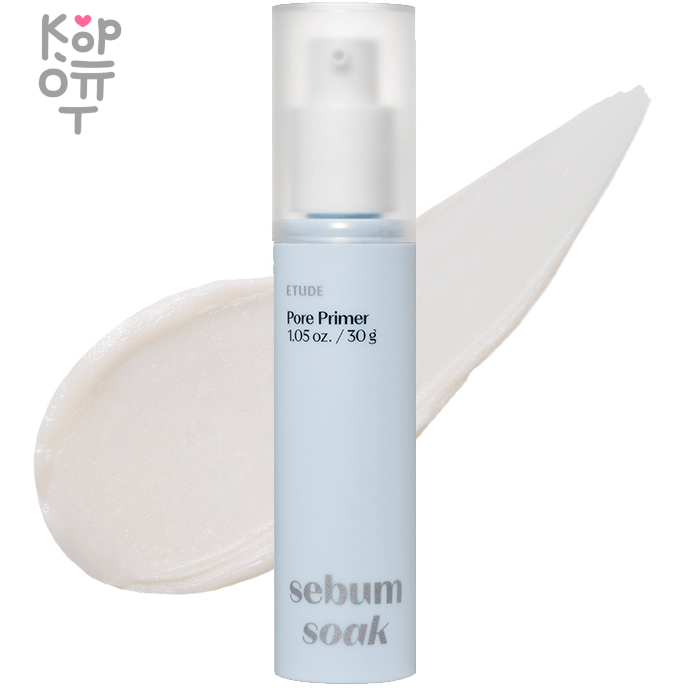 Etude Sebum Soak Pore Primer - Праймер для лица от расширенных пор 30гр. фото 1 &mdash; Корейские товары для всей семьи(КорОпт)