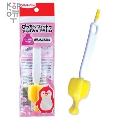 Chu Chu Baby Щётка-спонж для мытья детских сосок &mdash; Корейские товары для всей семьи(КорОпт)