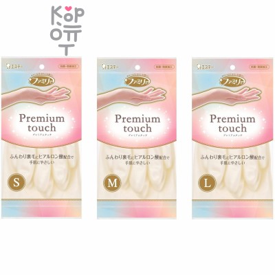 ST Family Premium touch Перчатки для бытовых нужд (винил, пропитаны гиалуроновой кислотой, средней толщины, белые)