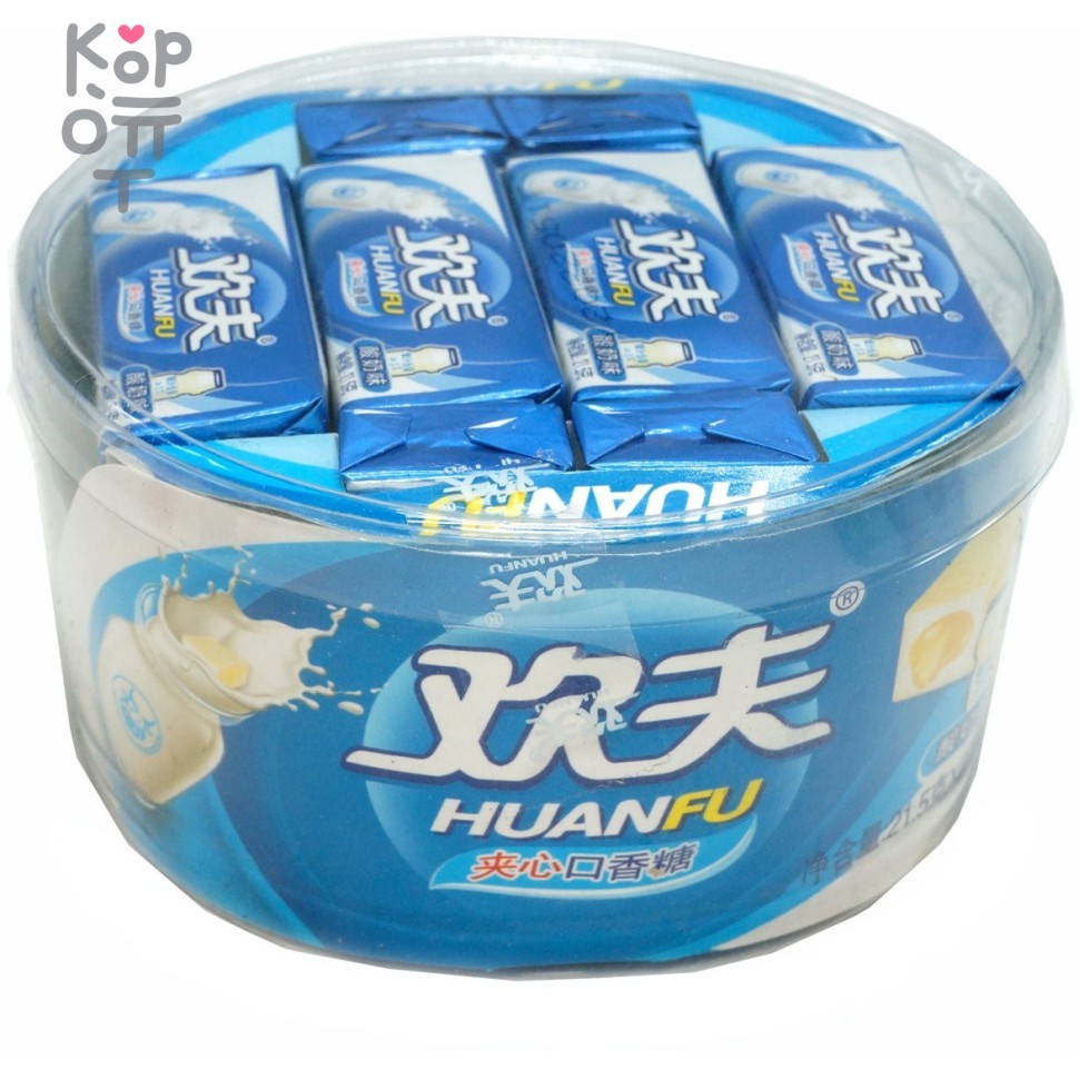 Жевательная резинка Huanfu Ban De Bao Йогурт, купить с доставкой на дом фото 1 — Корейские товары для всей семьи(КорОпт)
