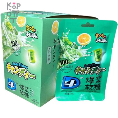 Жевательный мармелад 4D Candy Сэндвич со вкусом Апельсиновой Содовой — Корейские товары для всей семьи(КорОпт)