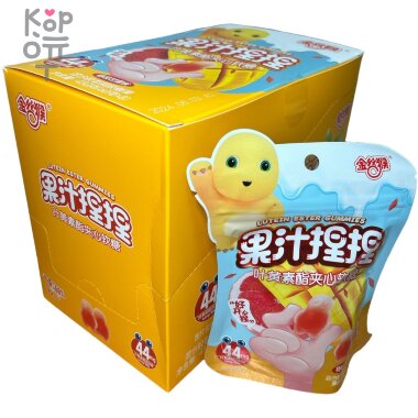 Жевательный мармелад Golden Monkey - с натуральным соком и вкусом Манго и Малины — Корейские товары для всей семьи(КорОпт)