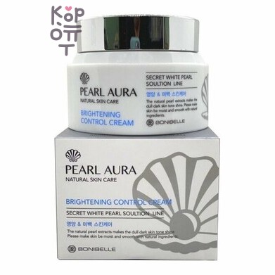 Bonibelle Pearl aura brightening control cream - Крем для лица с жемчугом, 80 мл