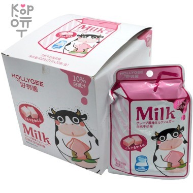 Жевательная молочная помадка &quot;Коровка&quot; с 10% соком белого персика — Корейские товары для всей семьи(КорОпт)