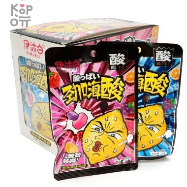 Кислая жевательная конфета YiMuBai Фруктовое ассорти — Корейские товары для всей семьи(КорОпт)