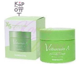 SkinPastel — X5 Vitamin Cream A Avocado / B Blueberry / C Carrot / T Tomato — Крем для лица: авокадо / черника / морковь / томат, 50 мл