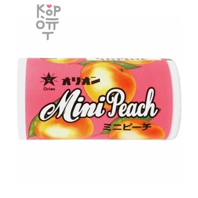 8698 «Orion» «MINI Peach» Конфеты-драже со вкусом персика 8г 1/30/480