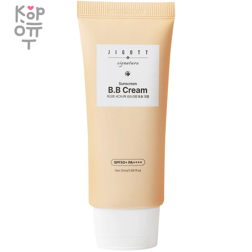 Jigott Signature Sunscreen BB Cream SPF50+ PA++++ - BB крем для ровного тона лица с солнцезащитным фактором 50мл., купить с доставкой на дом фото 1 — Корейские товары для всей семьи(КорОпт) Jigott Signature Sunscreen BB Cream SPF50+ PA++++ - BB крем для ровного тона лица с солнцезащитным фактором 50мл., купить с доставкой на дом фото 1 — Корейские товары для всей семьи(КорОпт)