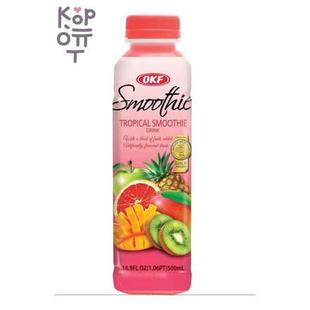 OKF Smoothie TROPICAL - Напиток смузи, смесь тропических фруктов, 500 мл