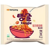 Лапша сублимированная SamYang TANGLE Chunky Tomato Pasta - фетучини в корейском стиле с томатным соусом, 105гр.