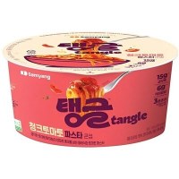Лапша сублимированная SamYang TANGLE Chunky Tomato Pasta - фетучини в корейском стиле с томатным соусом, 105гр.