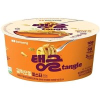 Лапша сублимированная SamYang TANGLE Chunky Tomato Pasta - фетучини в корейском стиле с томатным соусом, 105гр.
