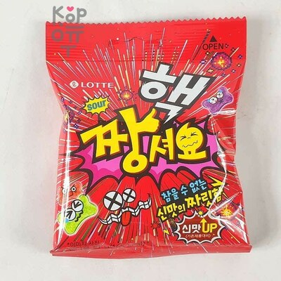 Lotte Jellycious Max Sour Fruit Jelly - Жевательный мармелад фруктовое ассорти, 51гр.