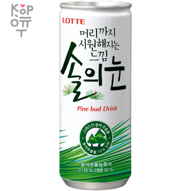 LOTTE Газированный напиток Pine Bud Drink, 240мл. &mdash; Корейские товары для всей семьи(КорОпт)