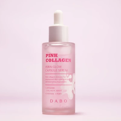 DABO Pink Collagen PDRN Glow Capsule Serum — Сыворотка для лица с коллагеном, полидезоксирибонуклеотидом и пептидами, 55 миллилитров, 55 г