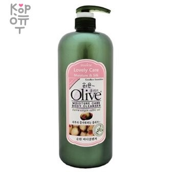 OLIVE Гель для душа для чувствительной кожи с экстрактом Оливы 1500мл., купить с доставкой на дом фото 1 — Корейские товары для всей семьи(КорОпт)