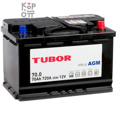 Аккумулятор TUBOR AGM 6СТ-70.0 VRLA L