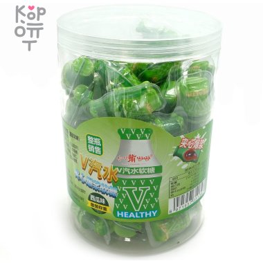 Жевательная конфета V сэндвич, с фруктовым вкусом, в форме бутылочки, зеленая — Корейские товары для всей семьи(КорОпт)