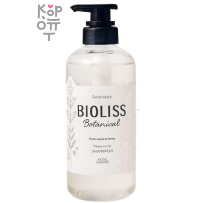 KOSE COSMEPORT  Bioliss Botanical Deap Moist Shampoo - Ботанический шампунь для сухих волос с органическими экстрактами и эфирными маслами (1 этап).